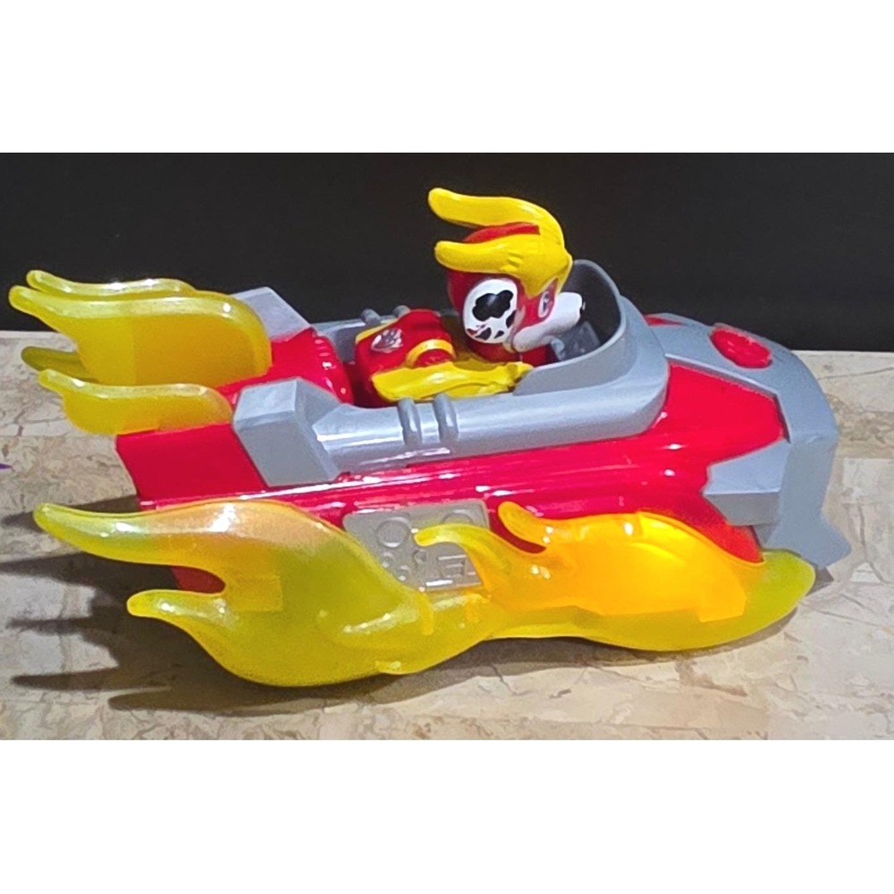 Paw Patrol Mighty Pup Super PAWs Marshall Powered Up Fire Truck Transforming Toy